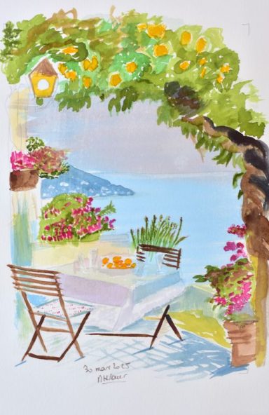 Terrasse en Italie